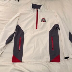 Ohio State Men's Lightweight Jacket - White and Gray